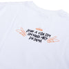 Camiseta Oversized Branca "Só pra Vadiar"