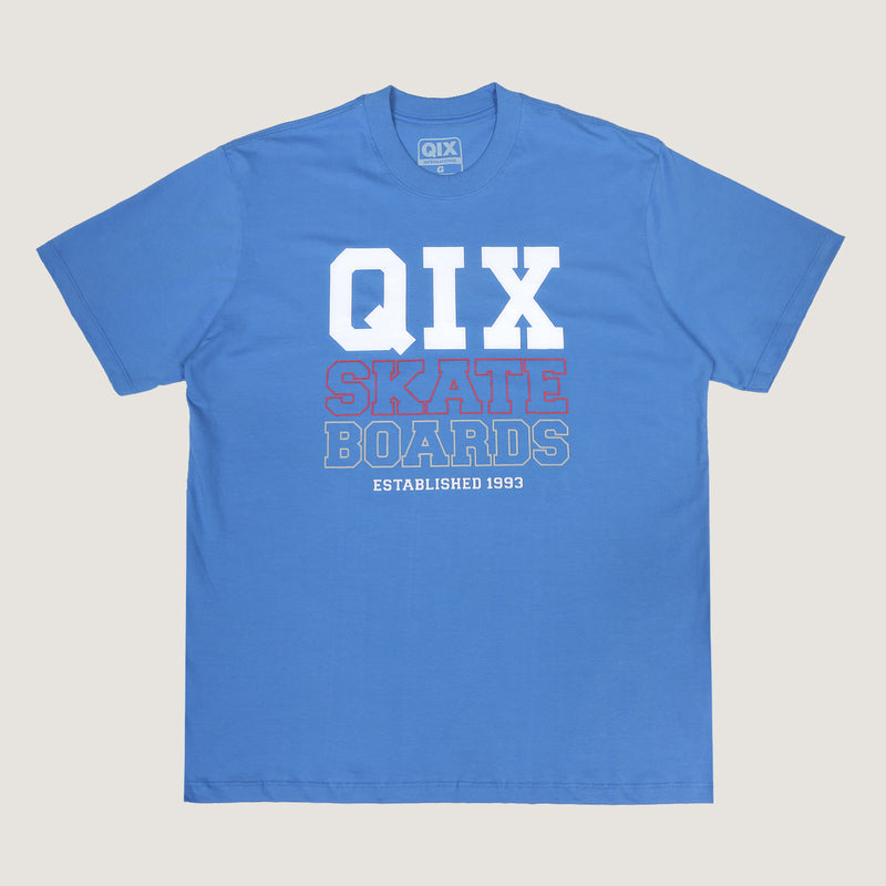 CAMISETA QIX BOARDS SKATE AZUL
