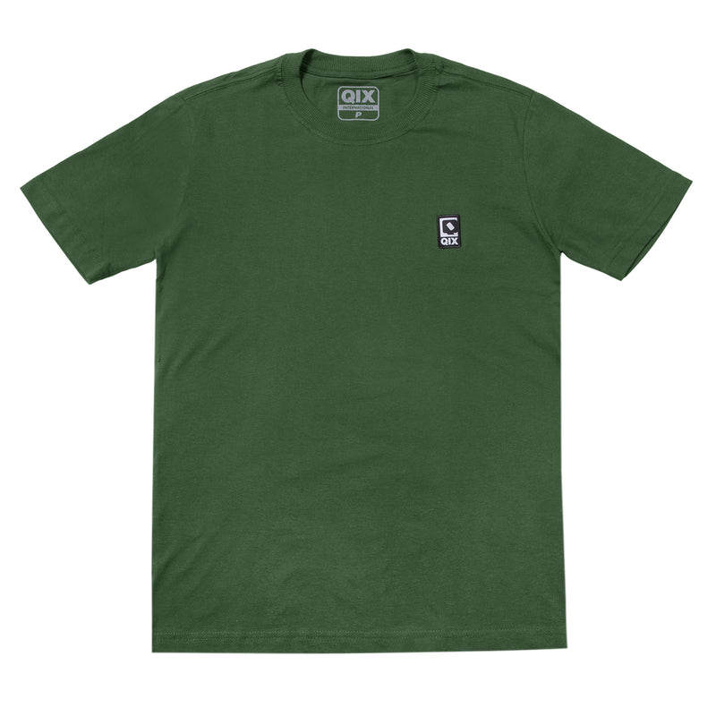 CAMISETA QIX SIMPLE LOGO VERDE