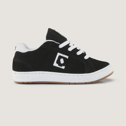 Tênis Infantil Qix Combat Suede Preto e Branco