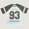 CAMISETA QIX RAGLAN SKATEBOARDS OFF WHITE E VERDE