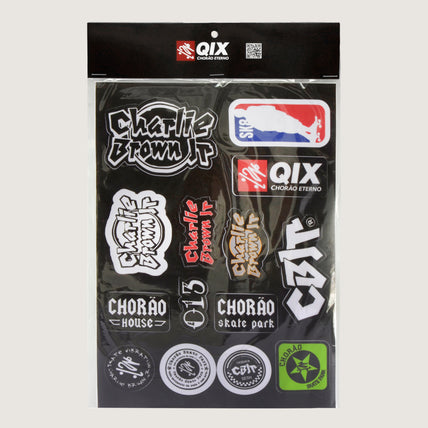 QIX CARTELA COMPLETA ADESIVOS CHORÃO
