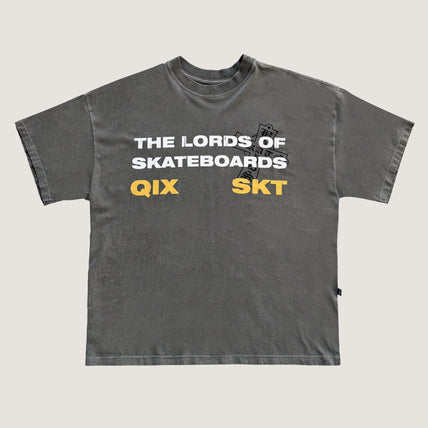 CAMISETA QIX BOX THE LORDS PRETO ESTONADO