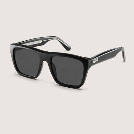 Óculos de sol unissex QIX SKATE quadrado médio preto