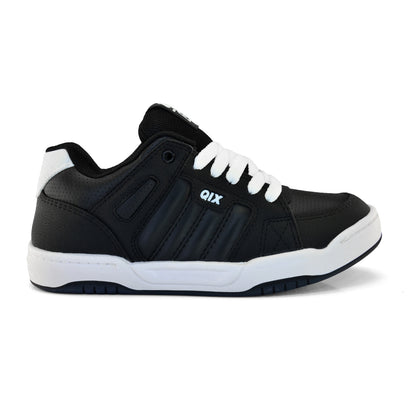 Tênis Qix Skate Square - Preto, Preto e Branco