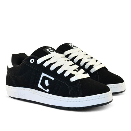 Tênis Qix Skate Combat Suede Preto e Branco