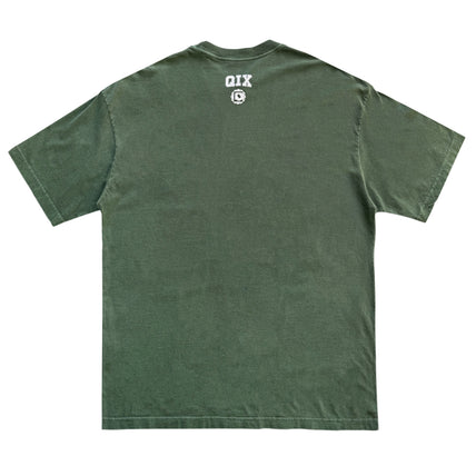 CAMISETA QIX OVERSIZED SKATEBOARDS VERDE ESTONADO