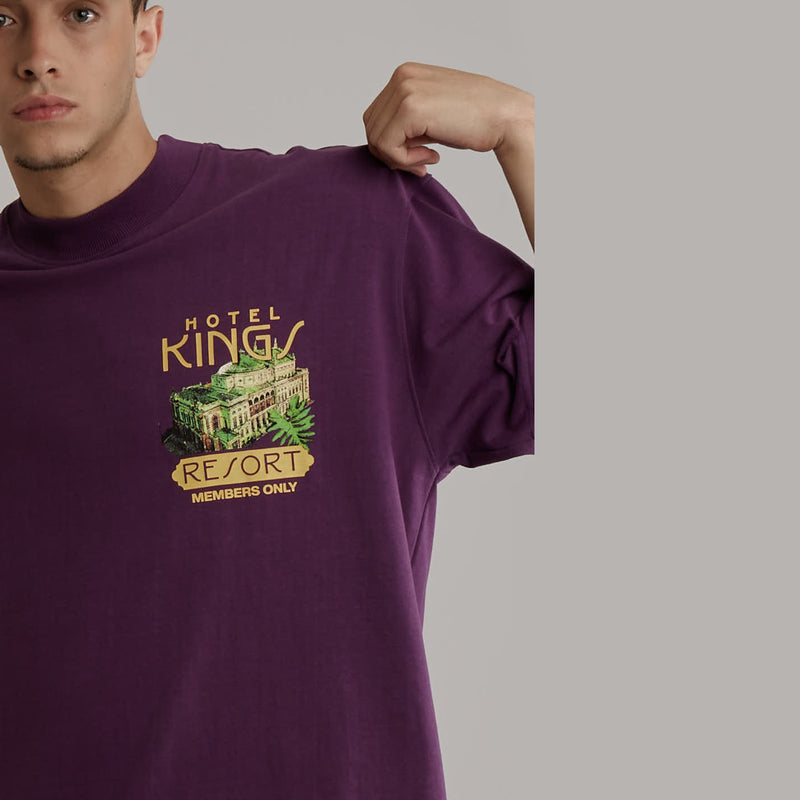 Camiseta Kings Resort Grape Jam Oversized