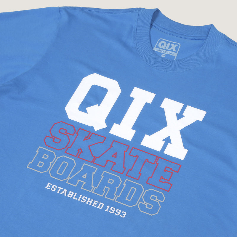 CAMISETA QIX BOARDS SKATE AZUL