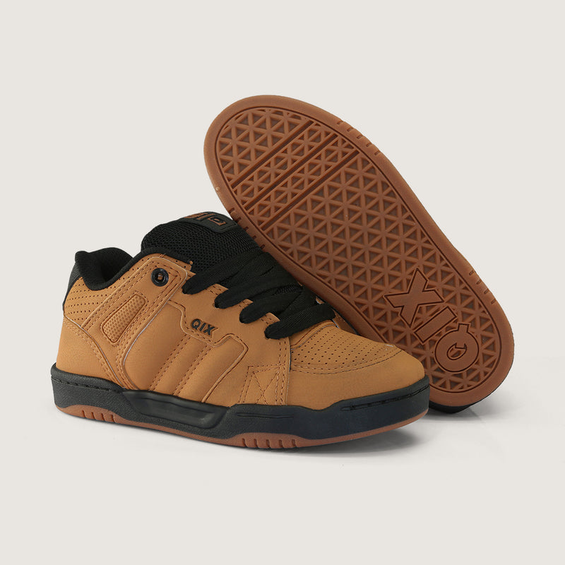 Tênis Infantil Qix Square Caramelo e Preto