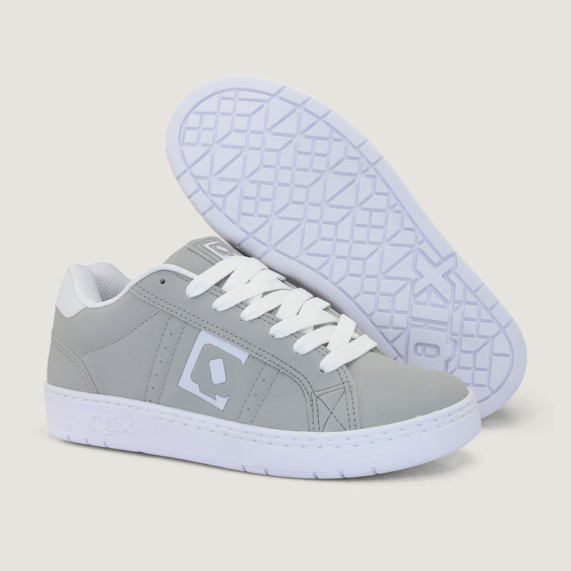 Tênis Qix Combat Slim Cinza e Branco
