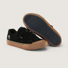 Tênis skate infantil QIX Chorão Park Velcro Preto Gum