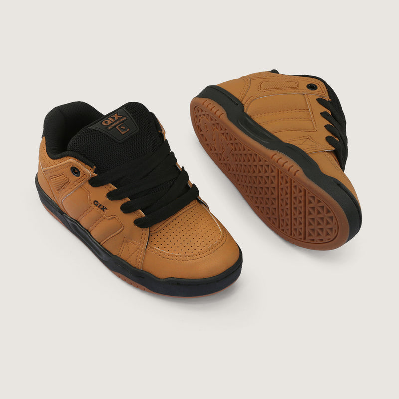 Tênis Infantil Qix Square Caramelo e Preto