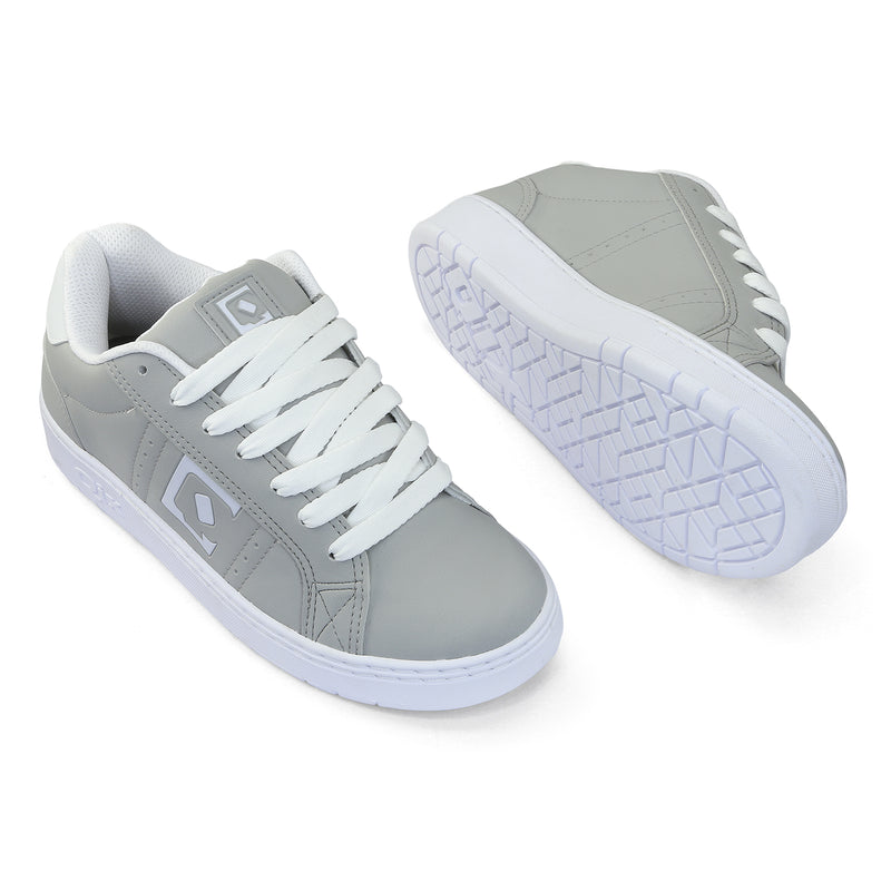 Tênis Qix Combat Slim Cinza e Branco