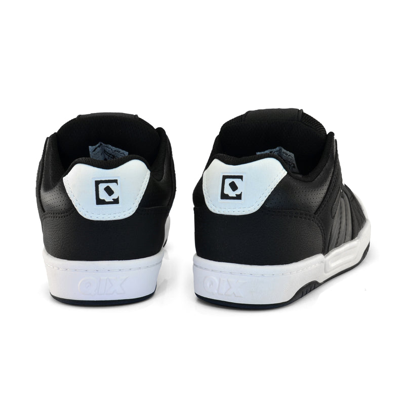 Tênis Qix Skate Square - Preto, Preto e Branco