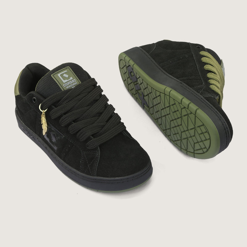 Tênis Qix Combat Massaki Preto e Verde