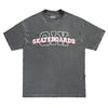 CAMISETA QIX OVERSIZED SKATEBOARDS PRETO ESTONADO