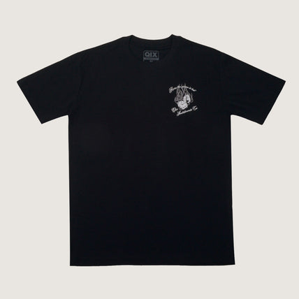 CAMISETA QIX SKATEBOARDS COMPANY PRETA