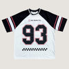CAMISETA QIX RAGLAN SKATEBOARDS OFF WHITE E PRETO
