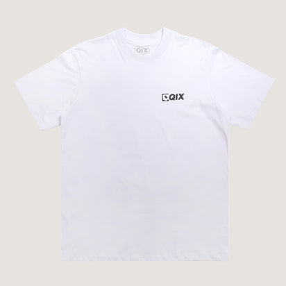 CAMISETA QIX STREET MINIMAL LOGO BRANCA