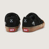 Tênis skate infantil QIX Chorão Park Velcro Preto Gum