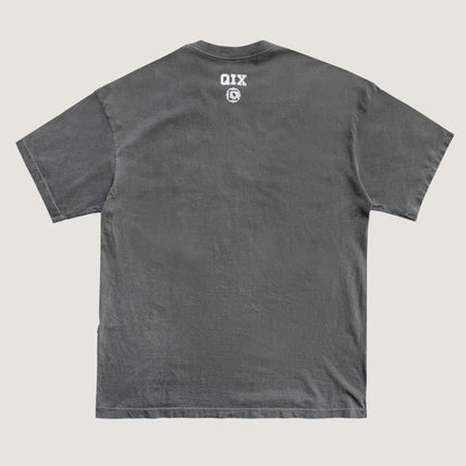 CAMISETA QIX OVERSIZED SKATEBOARDS PRETO ESTONADO