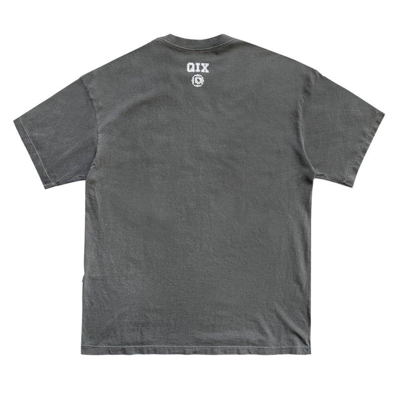 CAMISETA QIX OVERSIZED SKATEBOARDS PRETO ESTONADO