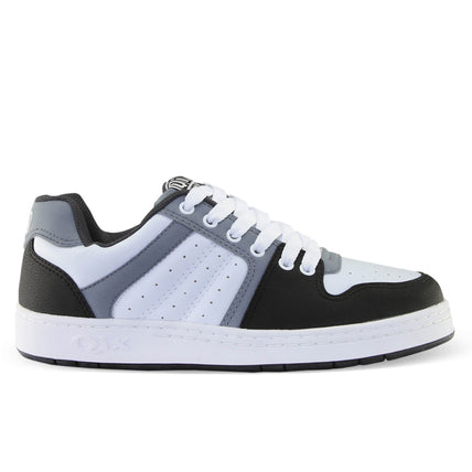 Tênis Qix 80's - Branco, Cinza e Preto
