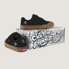 Tênis skate infantil QIX Chorão Park Velcro Preto Gum