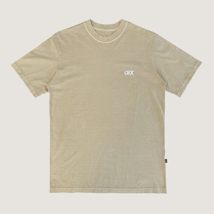 CAMISETA QIX STREET MINIMAL LOGO AREIA ESTONADO