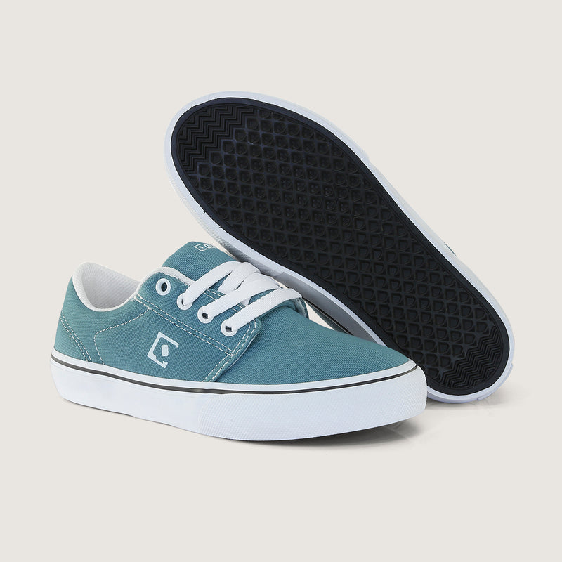Tênis Infantil Qix Combat 3 Azul Lavado e Branco