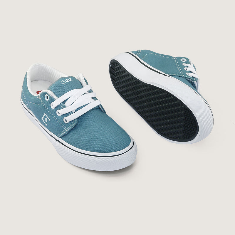 Tênis Infantil Qix Combat 3 Azul Lavado e Branco