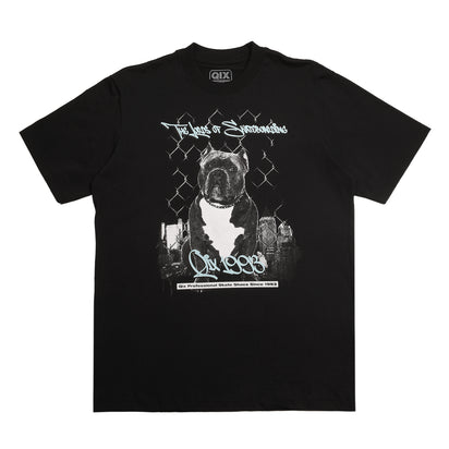 CAMISETA QIX STREET SKATE DOG PRETA