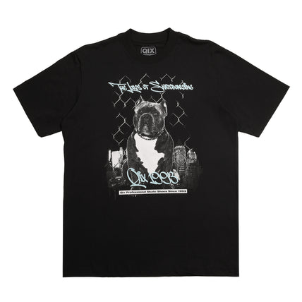 CAMISETA QIX STREET SKATE DOG PRETA