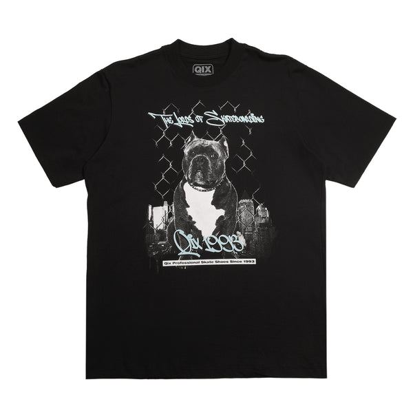 CAMISETA QIX STREET SKATE DOG PRETA