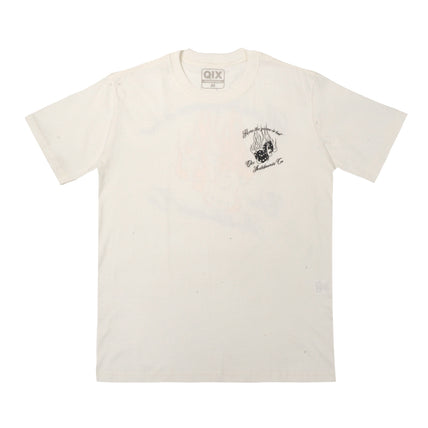 CAMISETA QIX SKATEBOARDS COMPANY OFF WHITE