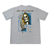 CAMISETA QIX SKULL SKATEBOARD MESCLA