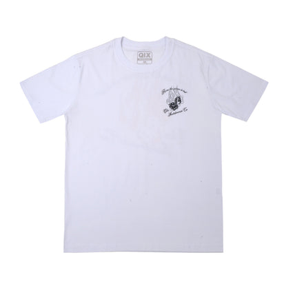 CAMISETA QIX SKATEBOARDS COMPANY BRANCA