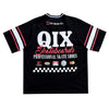 CAMISETA QIX RAGLAN SKATEBOARDS PRETA