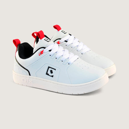 Tênis Infantil QIX Smash Branco e Vermelho