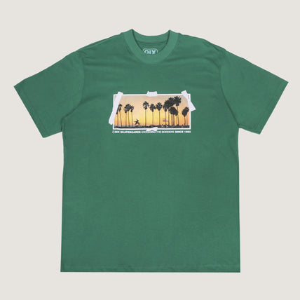 CAMISETA QIX STREET SKATE BEACH VERDE