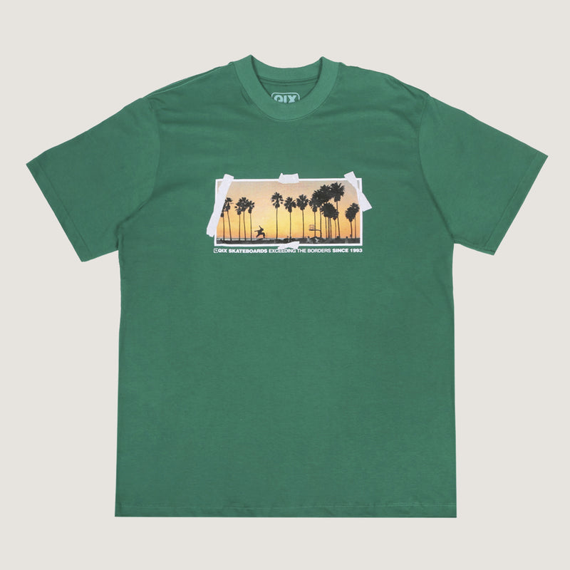 CAMISETA QIX STREET SKATE BEACH VERDE
