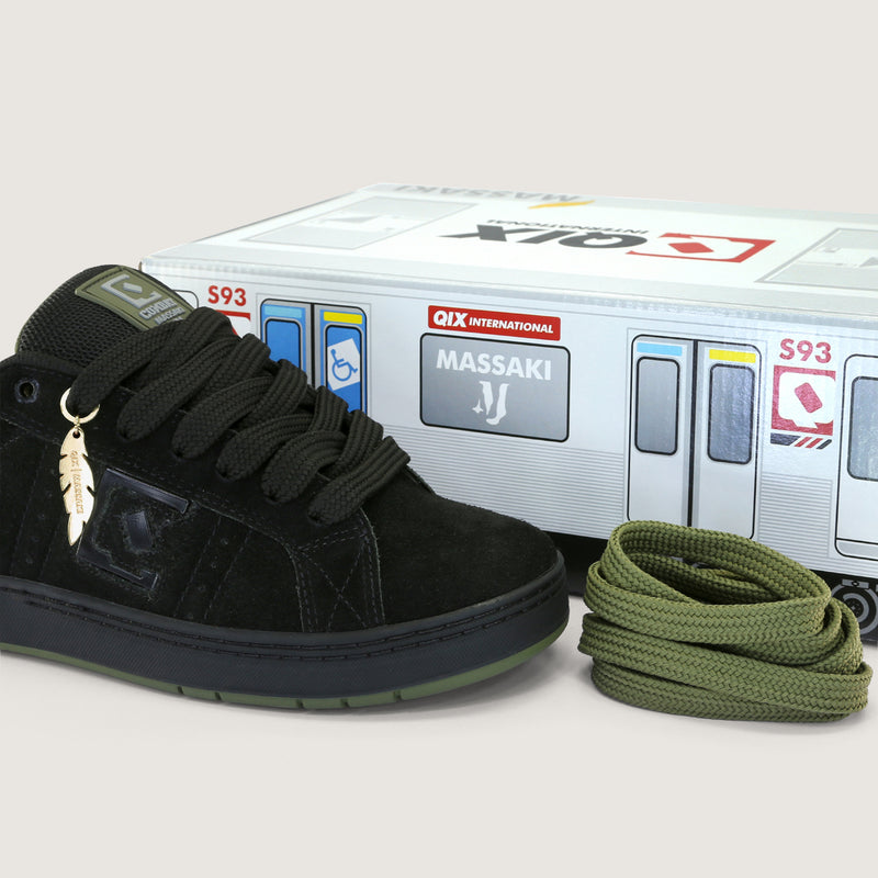 Tênis Qix Combat Massaki Preto e Verde