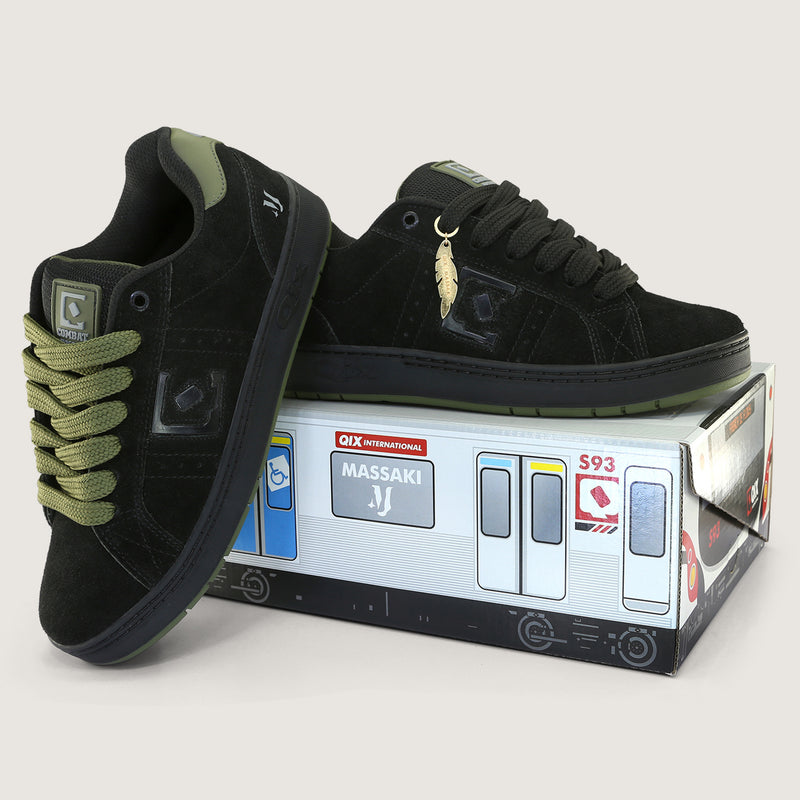Tênis Qix Combat Massaki Preto e Verde
