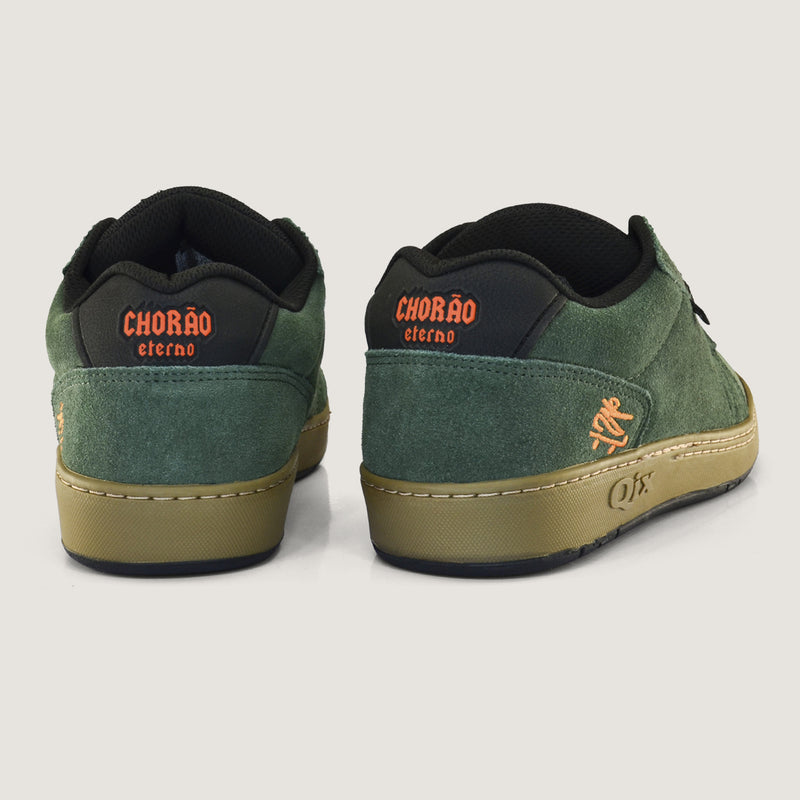 Tênis QIX Chorão Pro Model Allan Mesquita Verde Musgo e Preto Gum