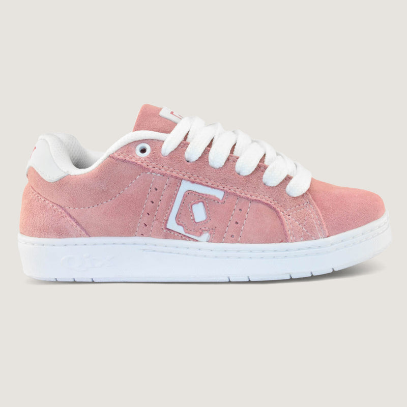 Tênis Qix Skate Combat Suede Rosê e Branco