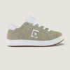 Tênis Infantil Qix Combat Suede Caqui e Branco