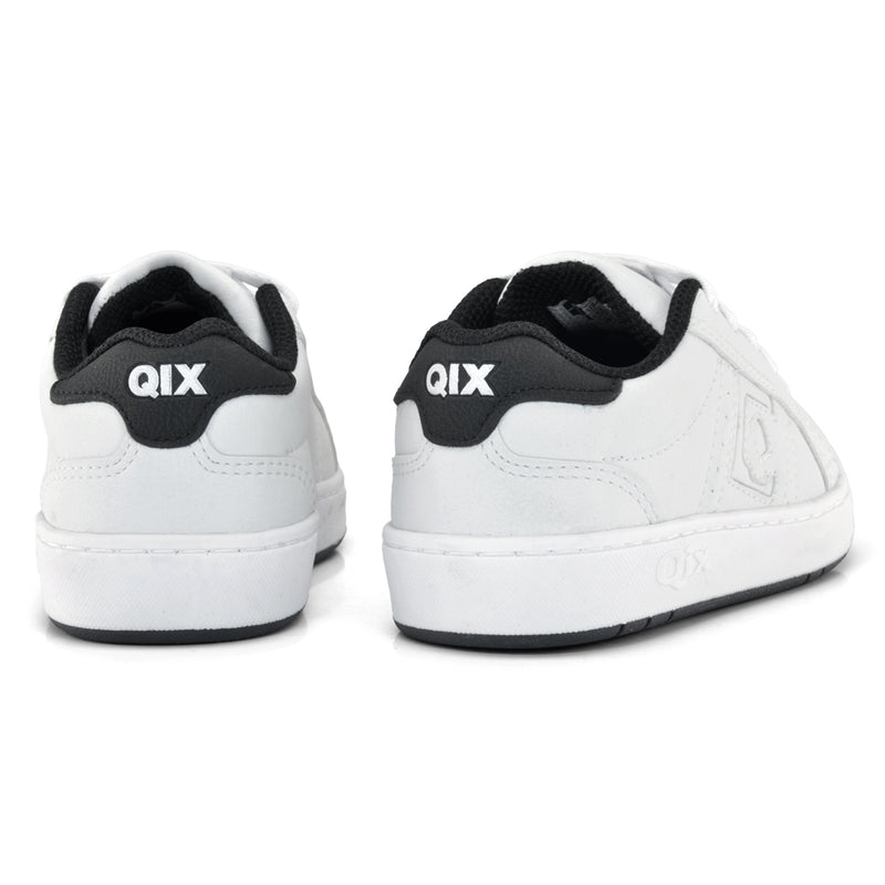 Tênis Infantil QIX Combat Retrô Branco e Preto