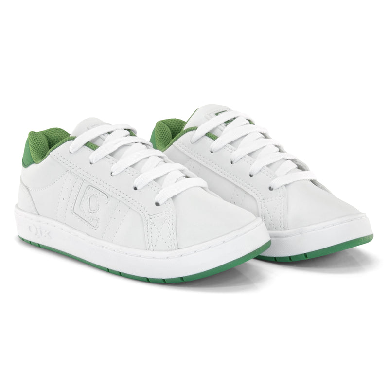 Tênis Infantil QIX Combat Retrô Branco e Verde