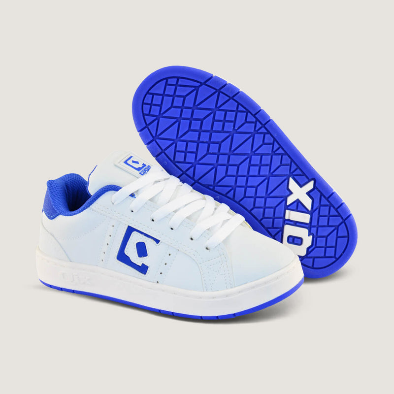Tênis Infantil QIX Combat Retrô Branco e Azul